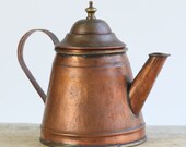 Vintage French Copper Teapot or Coffee Pot