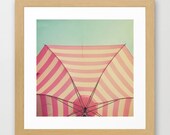 Pink Umbrella Aqua Sky