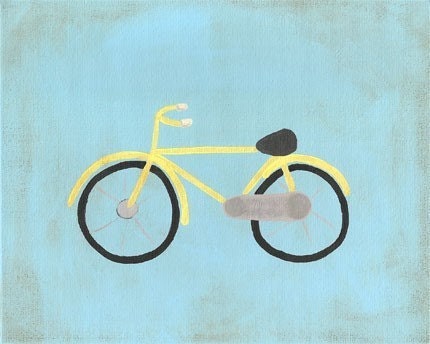 Yellow Bike - PRINT 8x10
