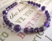 Sterling & Purple Amethyst Bracelet
