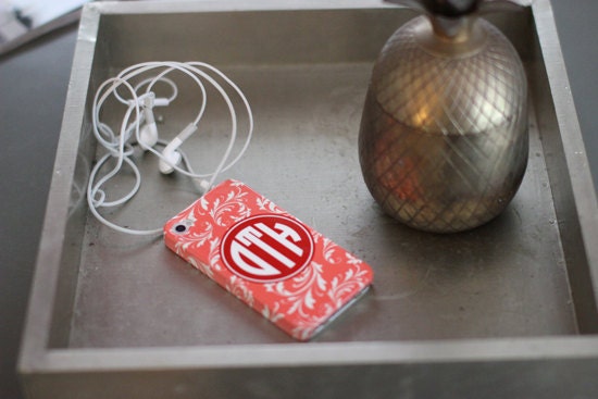 Personalized Monogram Cell Phone Cases NEW PATTERNS - iphone 4/4s, 3g, Blackberry, ipod, Samsung, Motorola, HTC