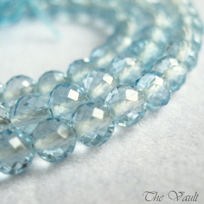 10 Topaz 3.5mm - 4mm faceted rounds