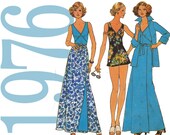 70s Beach Vintage Pattern - B43 -  Simplicity 7498