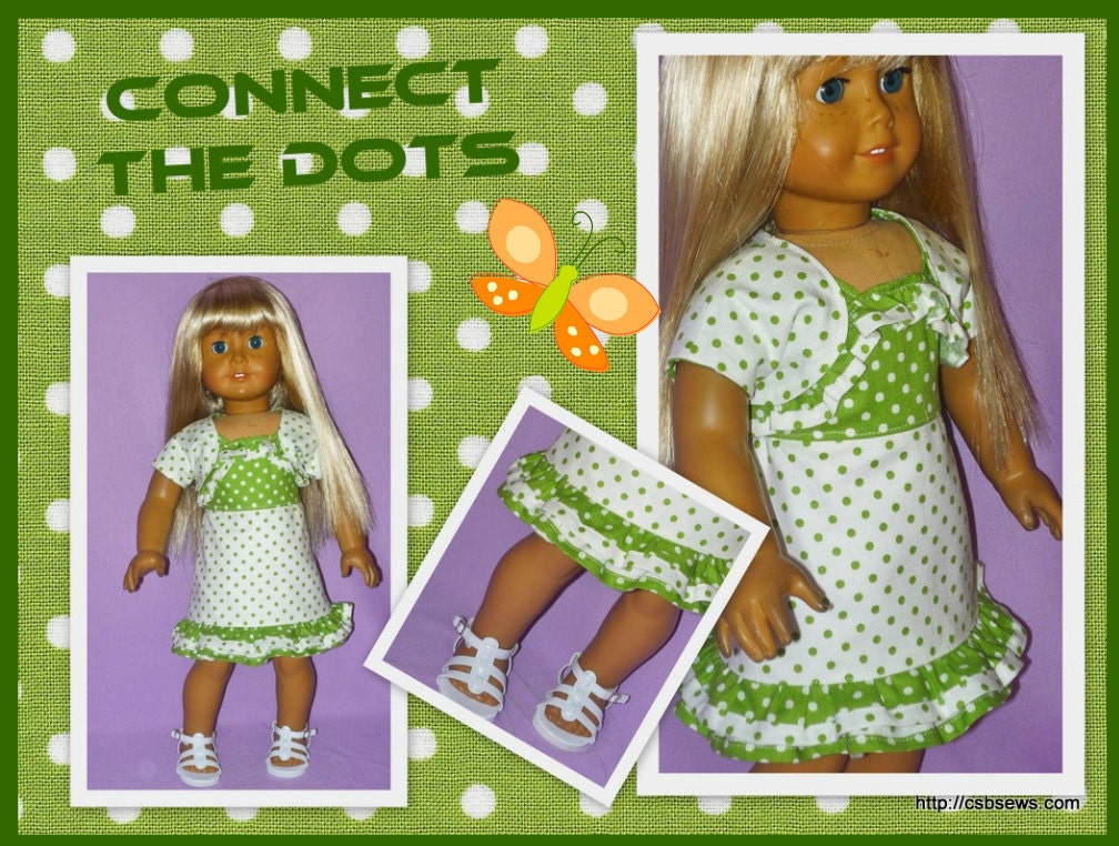 American Girl Doll Clothes - Sundress, Shrug and Sandals