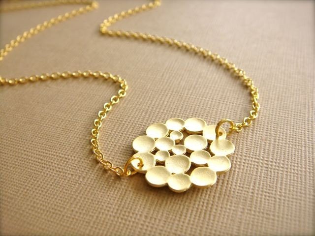 Tiny Gold Bubbles Necklace