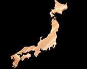 Woodbob.com's Japan Shaped Cutting Board