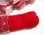 Vintage Red Bernat Virgin Wool Yarn 7 skeins