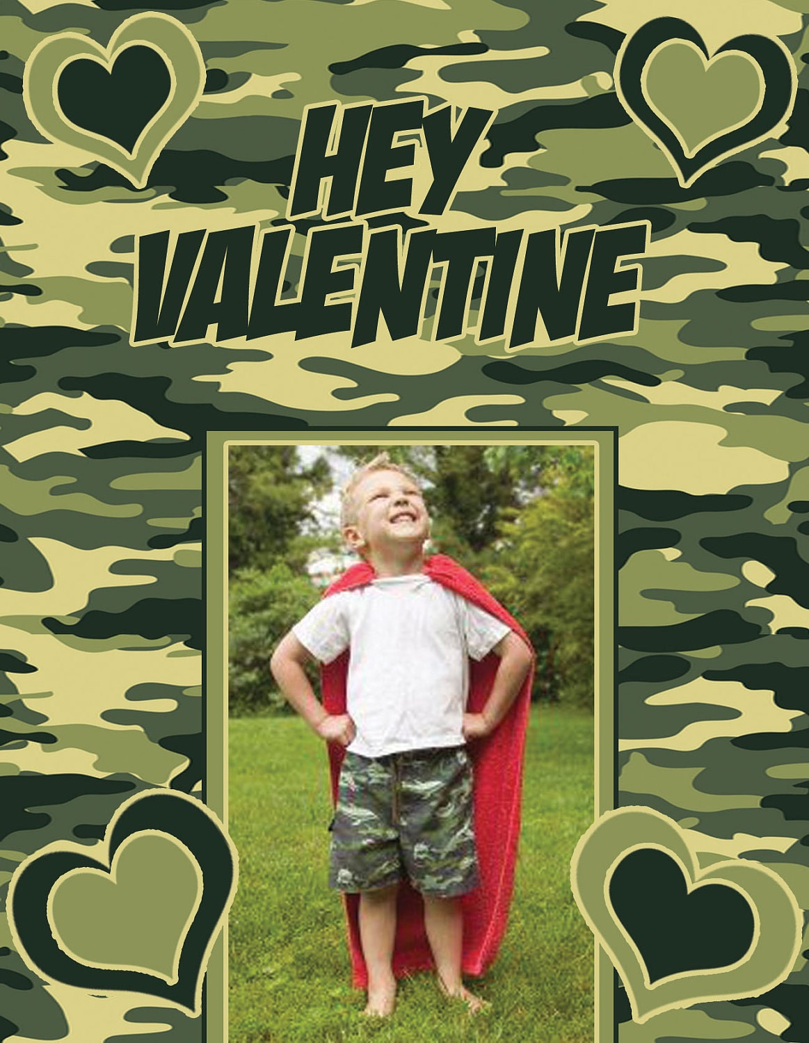 Custom Photo Valentines Card