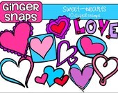 Sweet Hearts Digital Clip Art