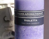 Purple Candle: VIOLET Pillar Candle 3x4.5