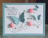 Handmade Birthday Card, Stampin' Up Whimsical Words