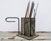 Industrial Decor Metal Vase for Him
