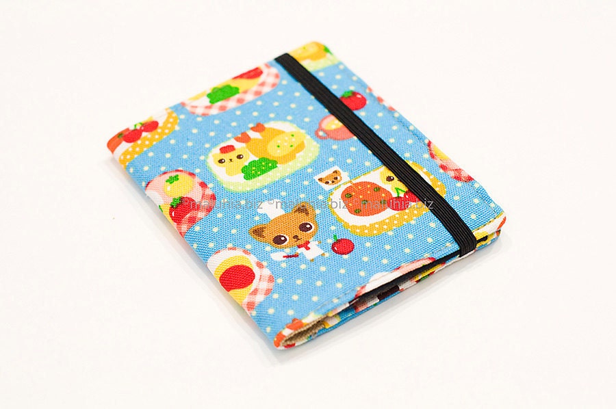 Happy Chihuahu in blue bento box card keeper