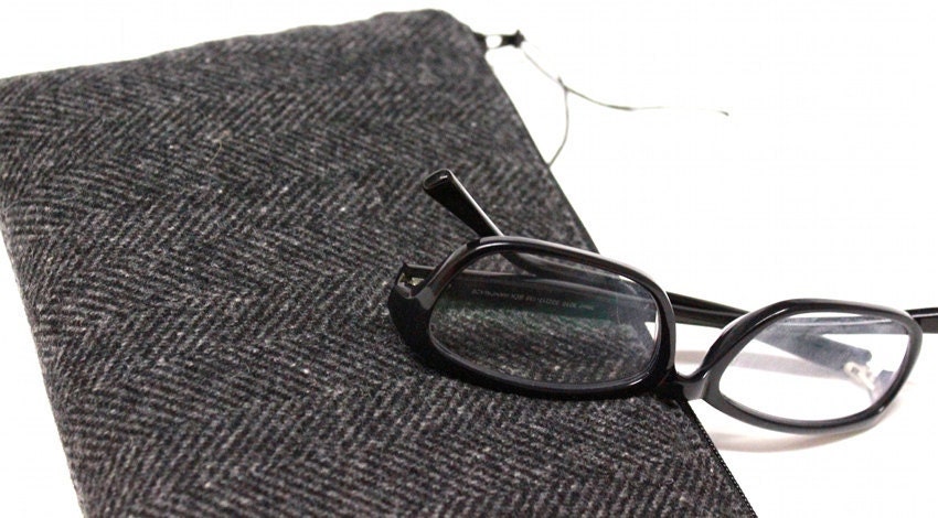 Simple Touch Nook Case Cover, Kindle Touch Cover Case - Gray Herringbone Wool