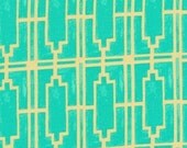 Designer Fabric Yardage -Tina Givens-Haven's Edge Voile Collection-Walss-Turquoise-Free Spirit Fabrics- 1 Yard