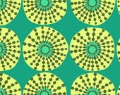 Amy Butler Lark Collection Fabric Yardage - Sunglow - Jade - 1 Yard