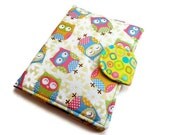 Kindle Cover, Kindle 4 Cover, Kindle Touch cover, Cream Owl Kindle Cover, Nook Cover, Kobo Cover, Free First Class Shipping