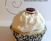 Cookies and Cream Cupcake Photo/Card Holder - Life Size - Large - Made to Order