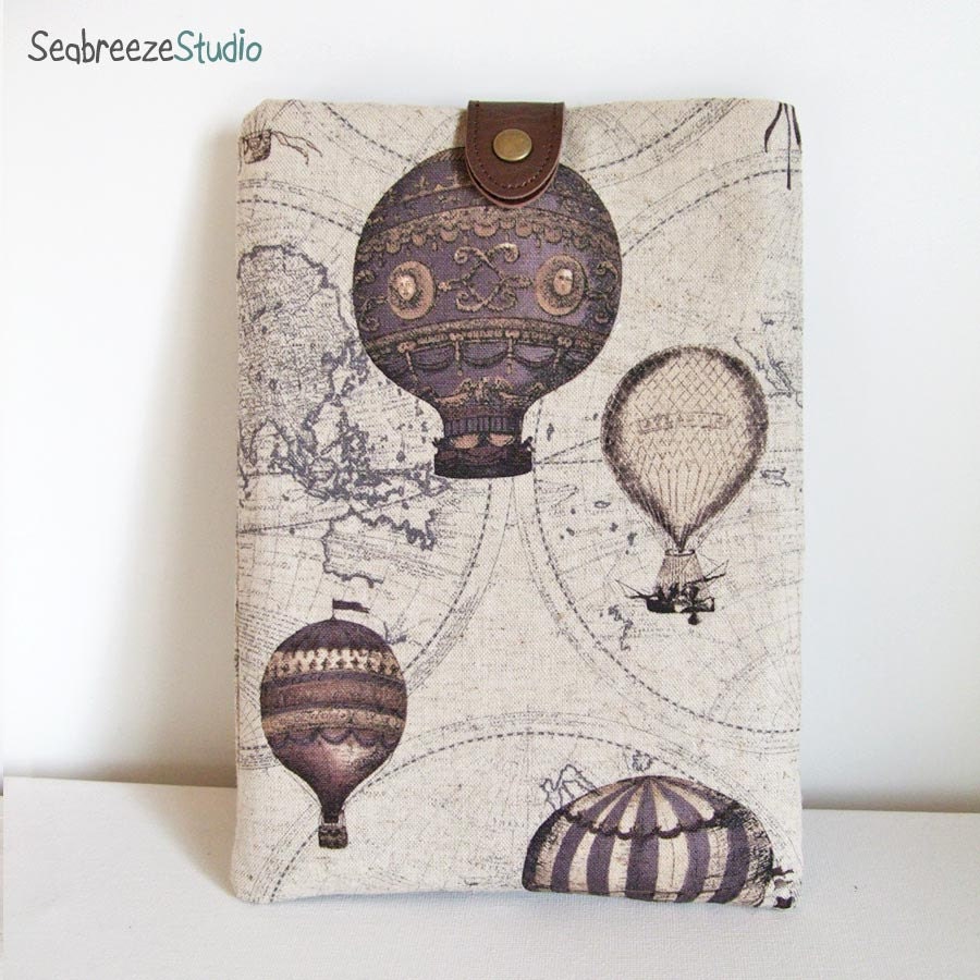 Kindle sleeve - Kindle Fire sleeve -antique balloon