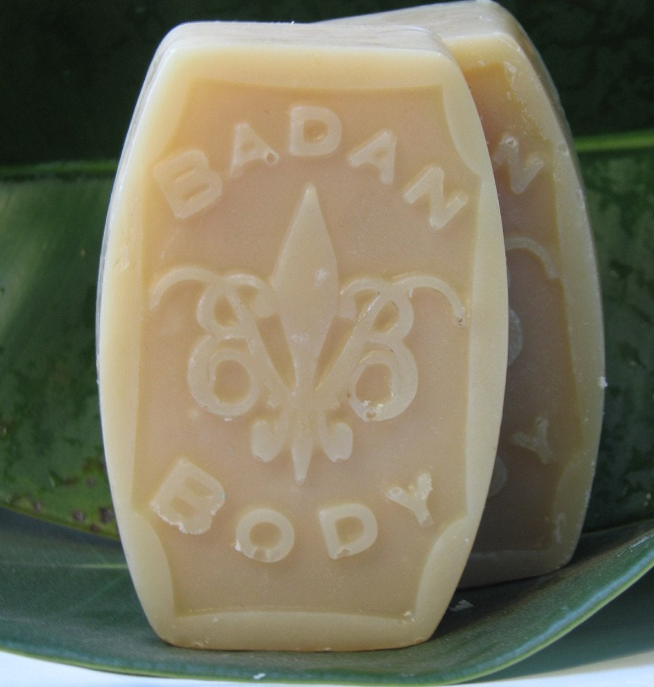 Soap: Ginger & Bergamot Organic Shea Butter Bar Soap - Handmade