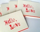 Hello Love Note Card Set