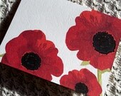 Poppy Note Cards - Big Red Poppies