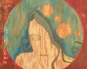 Goddess, "Natural Beauty", a she finally sees herself as others see her 8.5" x 11" print by Lea Keohane