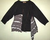 Black and Grey Funky tee Tunic