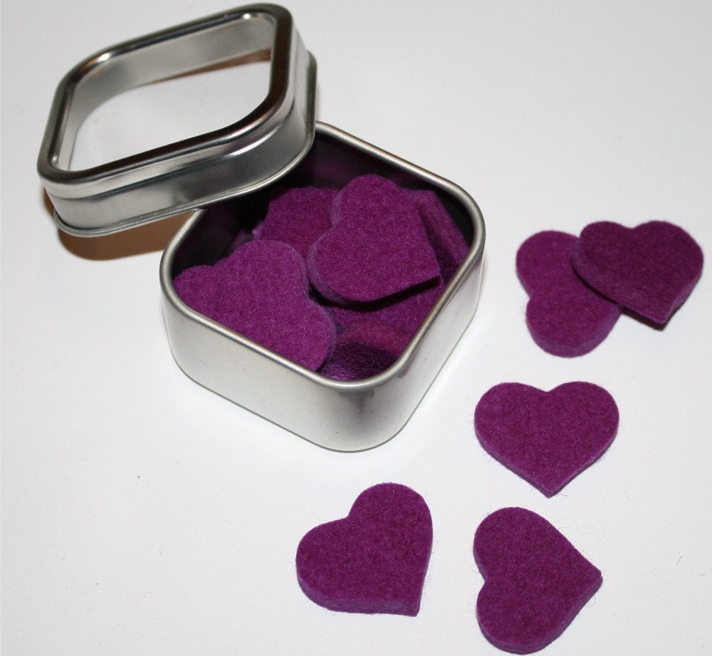 NEW heartfelts in a tiny, terrific, reusable tin- lilac