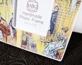 Pride and Prejudice Mr. Darcy and Elizabeth Bennet Literature Collage Art Picture Frame
