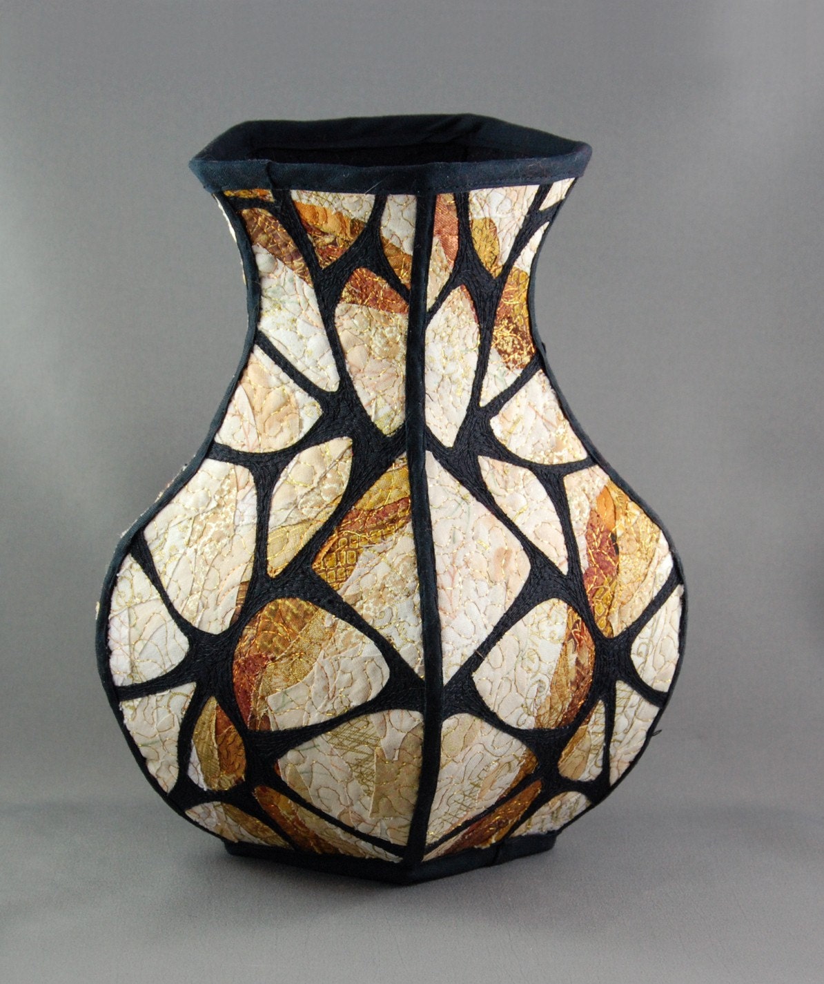 Thought Matrix, Fine Art Fabric Vessel OOAK