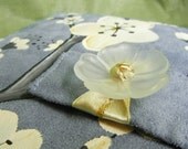 Padded Kindle Cover for Nook, Kindle Fire or other E-reader with Hand Painted Cherry Blossoms