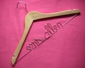 Personalized hangers Wedding hanger Custom Hangers Personalized Hanger Brides Hanger Mrs Hanger Wedding Dress Hanger