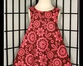 Bold Floral Reversible Wrap Dress 2T 3T