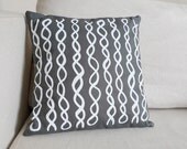 DNA Pillow - Dark Grey Linen Cushion