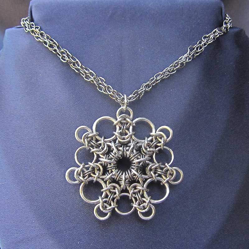 Chainmaille Snowflake Pendant