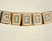 Mini GIFTS Banner, Wedding Sign, Custom Colors Available