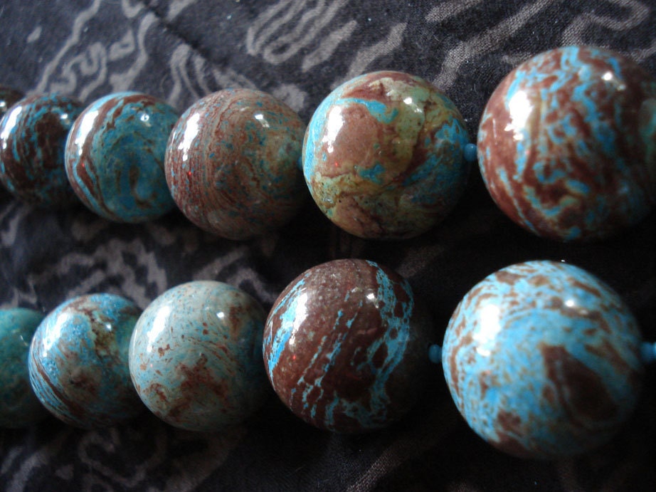 Destash Beaded necklace and custom clasps -darker stones