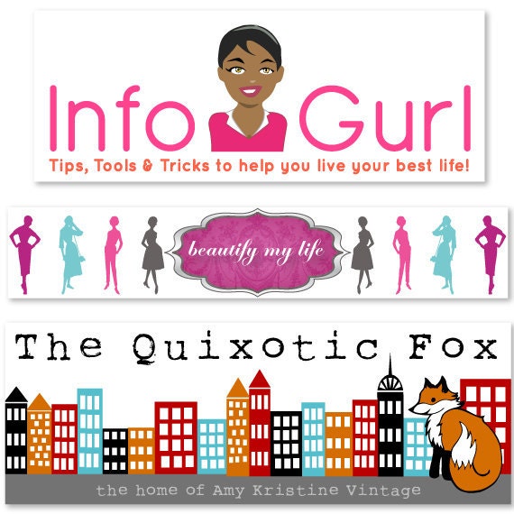 CUSTOM Web or Blog Banner using your ideas & branding - Any Size needed