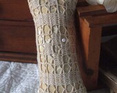 Vintage crochet doily pin cushion