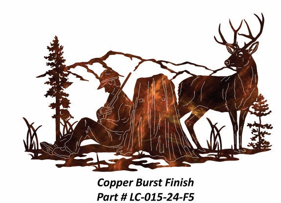 Laser Creek "Sleeping Hunter" Stainless Steel Wall Art