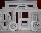 13 Chippy White Picture Frames