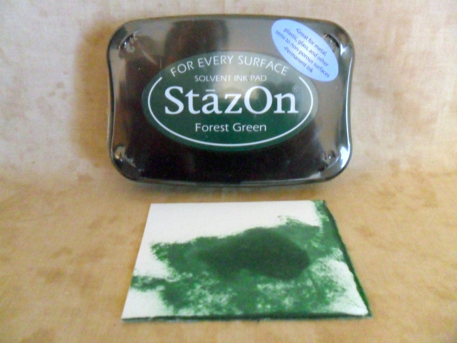 Forest Green Permanent Inkpad by StazOn-FREE SHIPPING