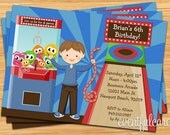 Kids Arcade Party Birthday Invitation - Print at Home or E-card Il_170x135