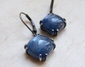 Indigo Blue Kyanite Earrings Sterling Silver