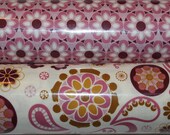 1 yard Bundle So Sophie FLoral and Petals - Laminated Cotton Fabric - Cream/Purple Floral - Riley Blake - 2 yds total