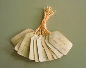 Vintage Style Hello Sunshine Gift Tags with Twine 10/pk