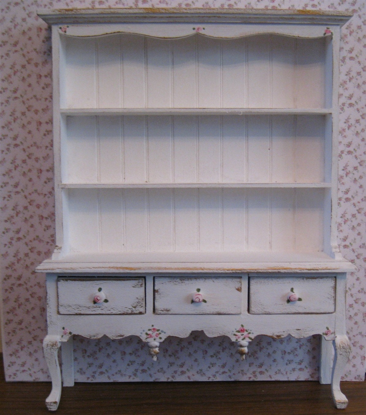 Twelfth scale  Shabby Chic Ladies Boudoir Chiffonier,, a dollhouse miniature
