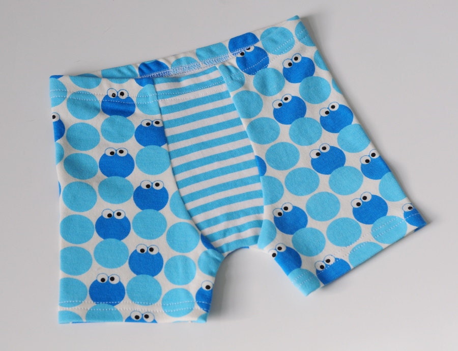Cookie Monster boxer briefs, size 4/5