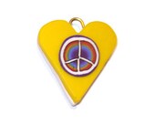 Tiny Heart Peace Pet ID Tag